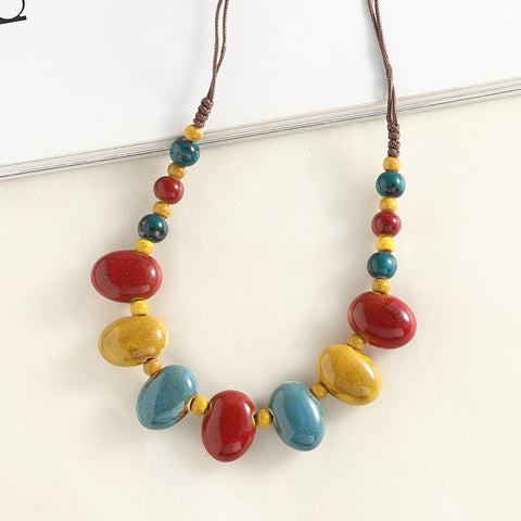 Beaded Cord Necklace