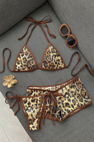 Tie-Front Bikini Set with Intricate Details