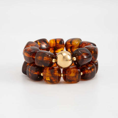 Chunky Beaded Stretch Bracelet