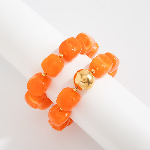 Chunky Beaded Stretch Bracelet