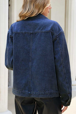 Stand Collar Asymmetric Button-Front Jacket