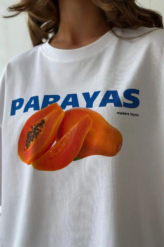 Graphic Print Oversized Crew Neck T-Shirt