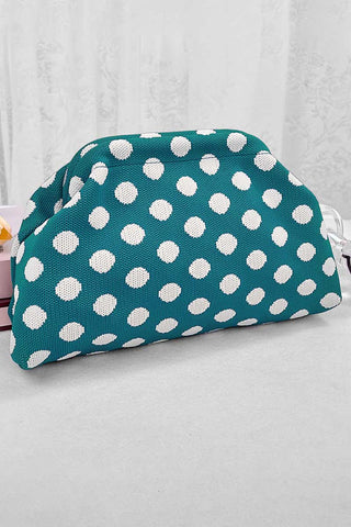 Polka Dot Soft Pouch Bag