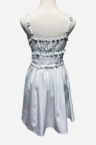 Smocked Gingham Casual Dress