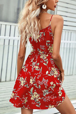 Floral Tie-Front Cami Dress