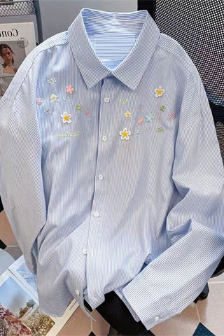 Floral Button-Front Shirt