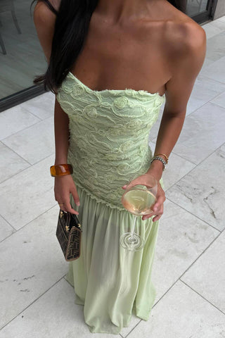Lace-Detail Maxi Vacation Dress