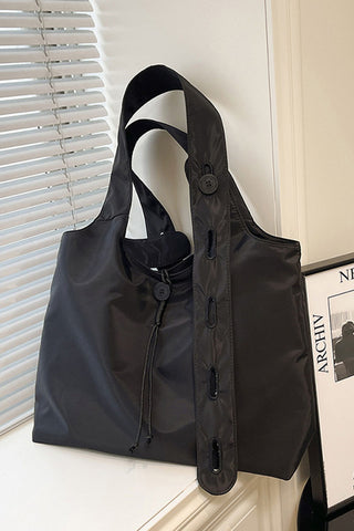 Grommet Side Button Tote Bag