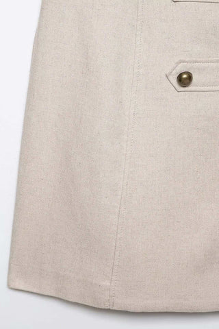 Button-Front Shift Dress