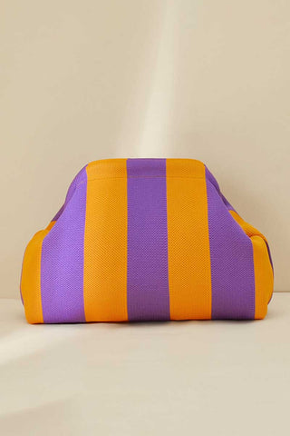 Geometric Stripe Cosmetic Bag