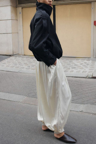 High-Waist Balloon Leg Casual Pants