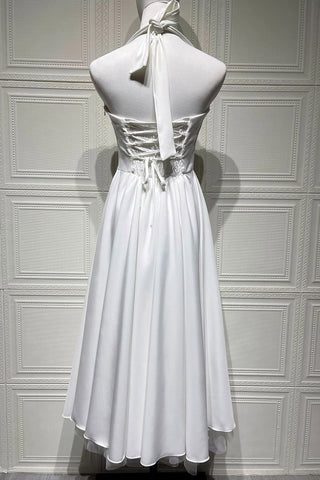 Elegant Halter Neck Evening Dress