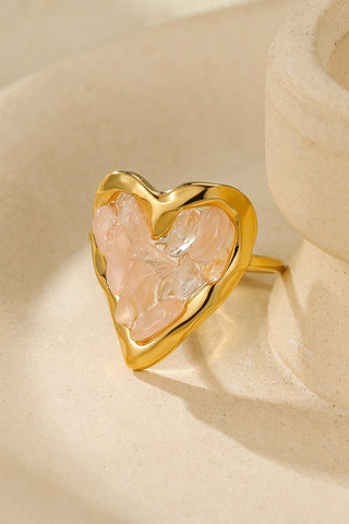 eart Shaped Stone Ring