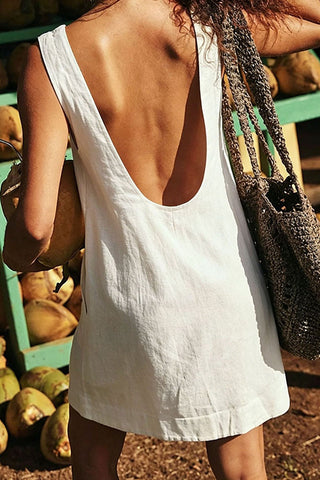 Backless Sleeveless Mini Dress