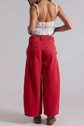 High-Waist Wide-Leg Baggy Jeans