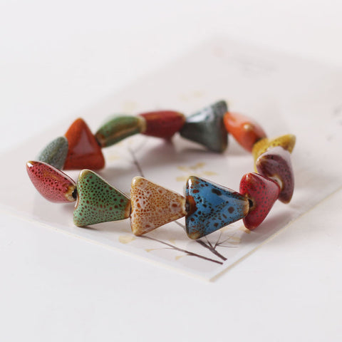 Glazed Beaded Bracelet