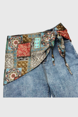Paisley Print Tie Scarf