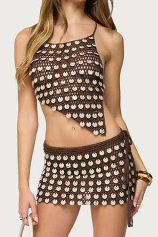 Crochet Skirt Set with Unique Details
