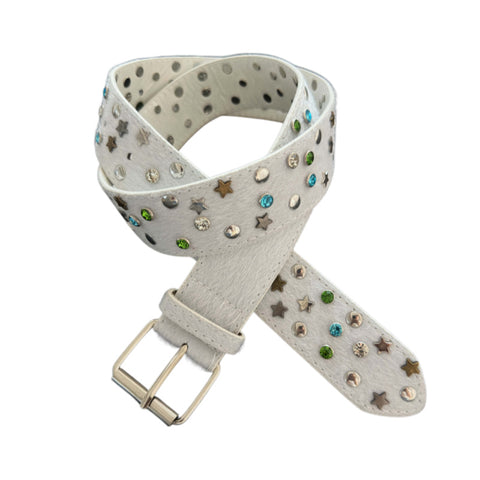 Star Stud Belt with Buckle