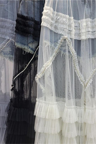 Layered Lace Maxi Skirt
