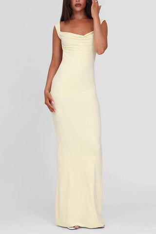 Open-Back Bow-Tie Casual Dress