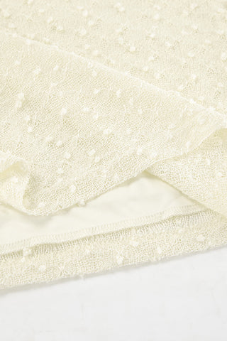 Textured Long Sleeve Mini Dress