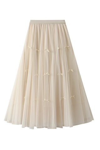 Elegant Pleated Tulle Skirt