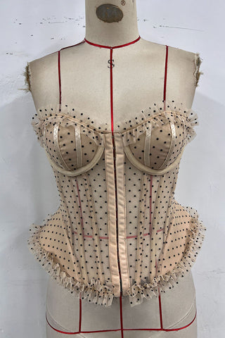 Elegant Sheer Bustier Top