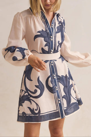 Artistic Print Mini Dress for Casual Looks