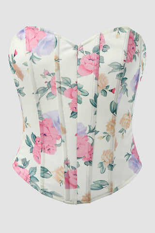 Floral Bustier Tank Top