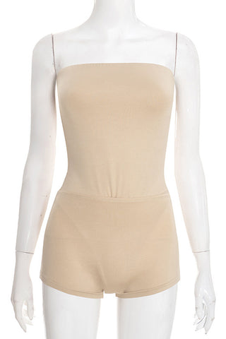 Strapless Bodysuit Short Set