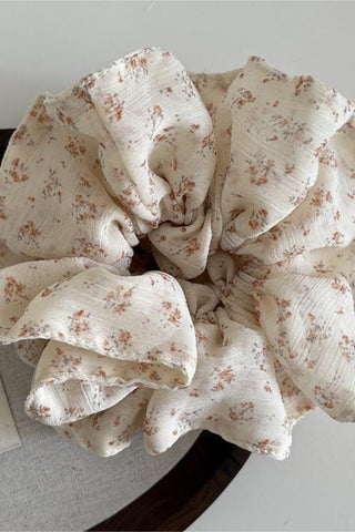 Floral Pattern Scrunchie Hair Accessory