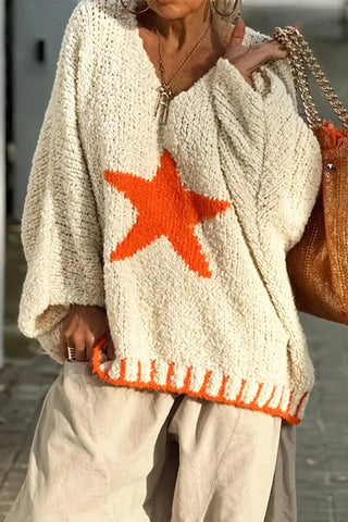 Star Design Cozy Sweater