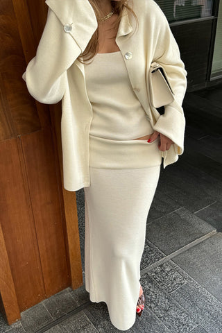 Elegant Three-Piece Skirt Set