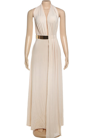 Elegant Maxi Halter Dress