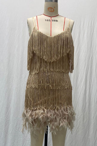 Fringe-Trim Night Out Dress
