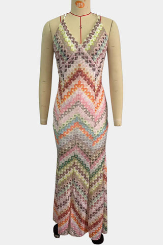 Bohemian Crochet Maxi Dress