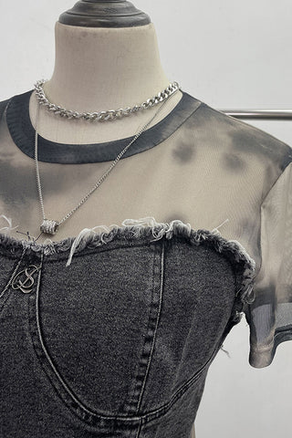 Distressed Layered T-Shirt