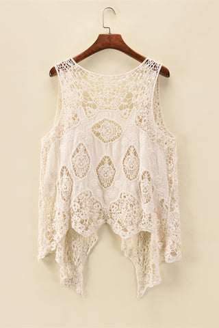 Intricate Crochet Detail Camisole