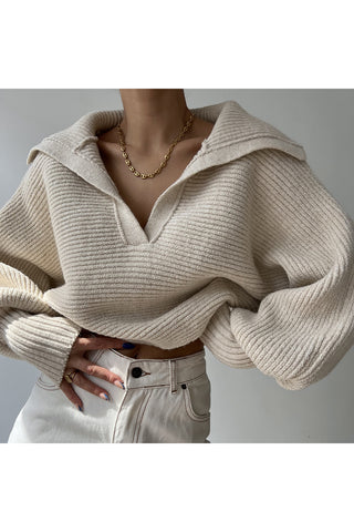 Cozy Ribbed V-Neck Sweater