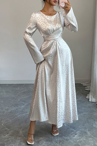 Elegant Long-Sleeve Maxi Dress