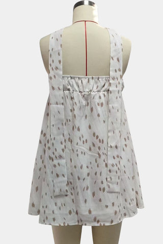 Strapless Print Mini Dress