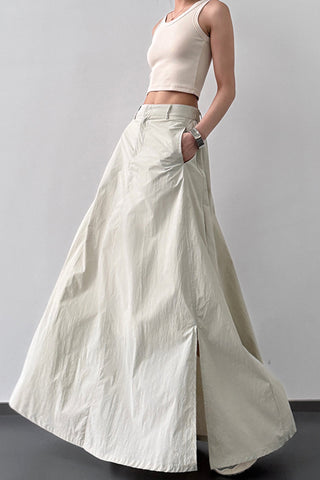 Sleek Maxi Skirt with Side Pockets