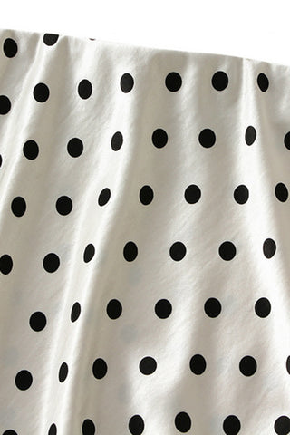 Polka Dot Midi Skirt