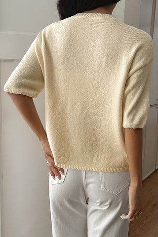 Casual Crewneck Short Sleeve Sweater