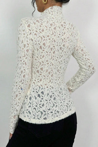 Lace Long-Sleeve Blouse