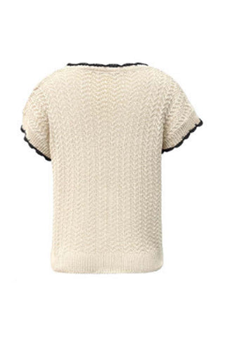 Tie-Front Crochet Cardigan