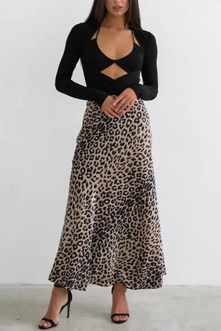 Leopard Print Skirt