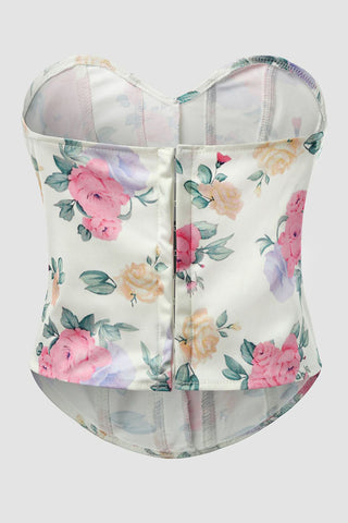 Floral Bustier Tank Top