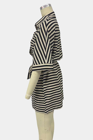 Striped Tie-Waist Romper